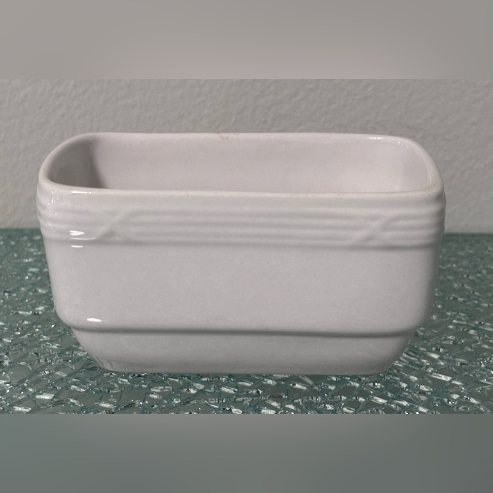 Corby Hall White Porcelain Rectangular Sugar Bowl ~In excellent condition
